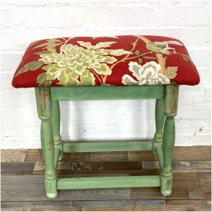 Small Rectangular Stool Shabby Chic