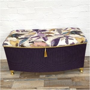 Vintage Lloyd Loom Ottoman