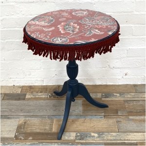 Vintage Wine Table With Glass Top - ON HOLD